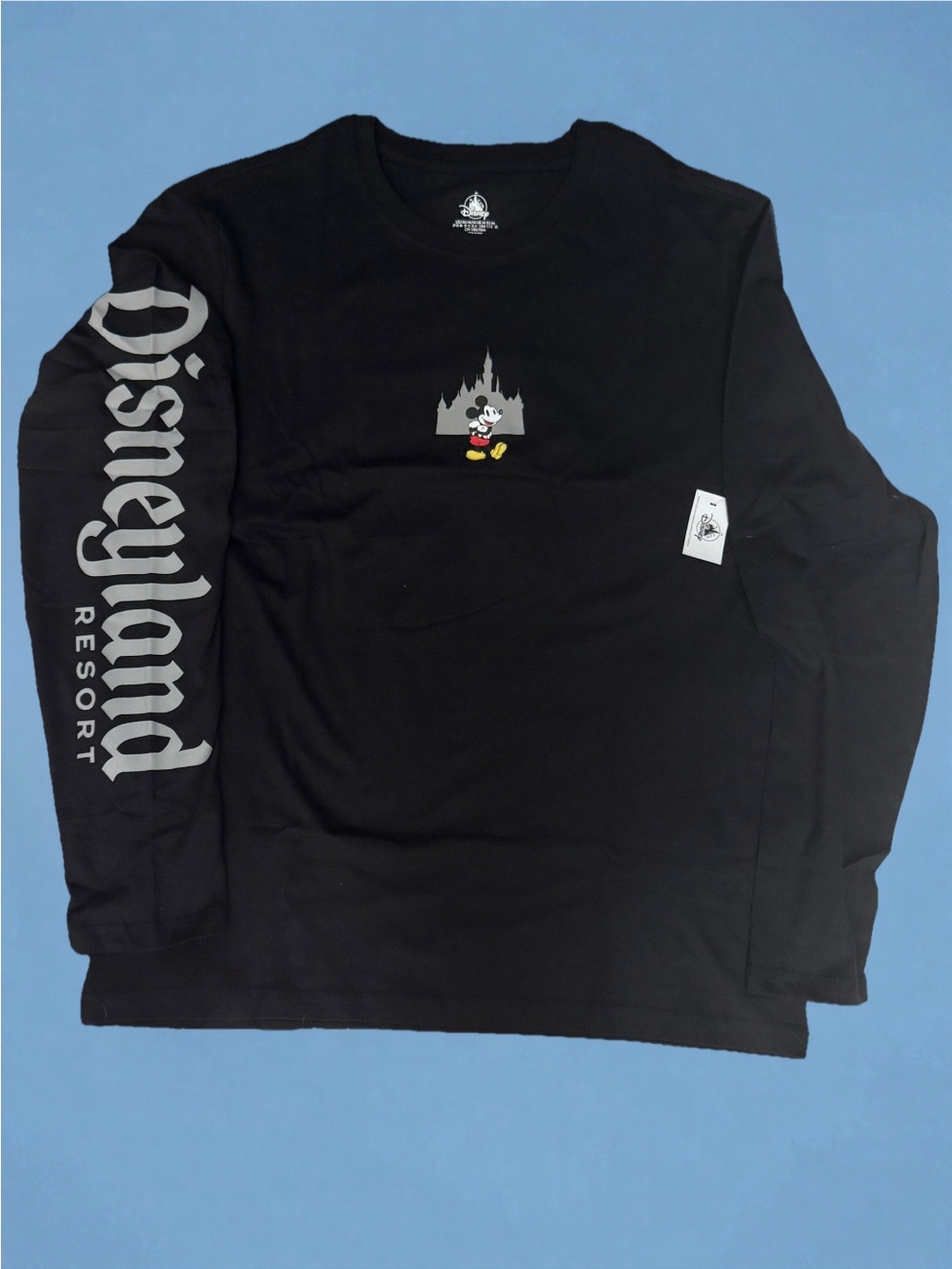 Disney Parks Disneyland Resort Mickey & Castle Black Long Sleeve Shirt